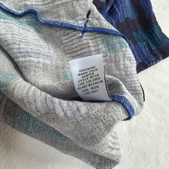 Habitat Womens Mixed Print Button Front Swing Jacket Small Blue Sapphire New - Picture 6 of 10